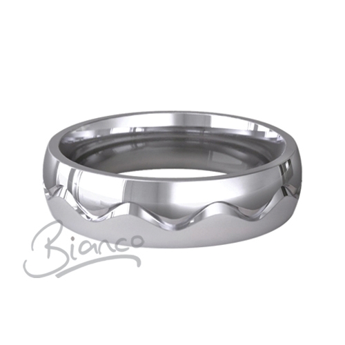 Platinum Wedding Ring Desir 3mm wide special size U1/2